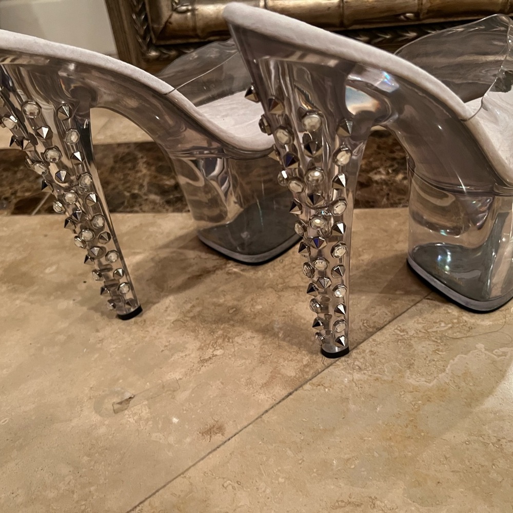 New Diamond Spiked Heels Size 12